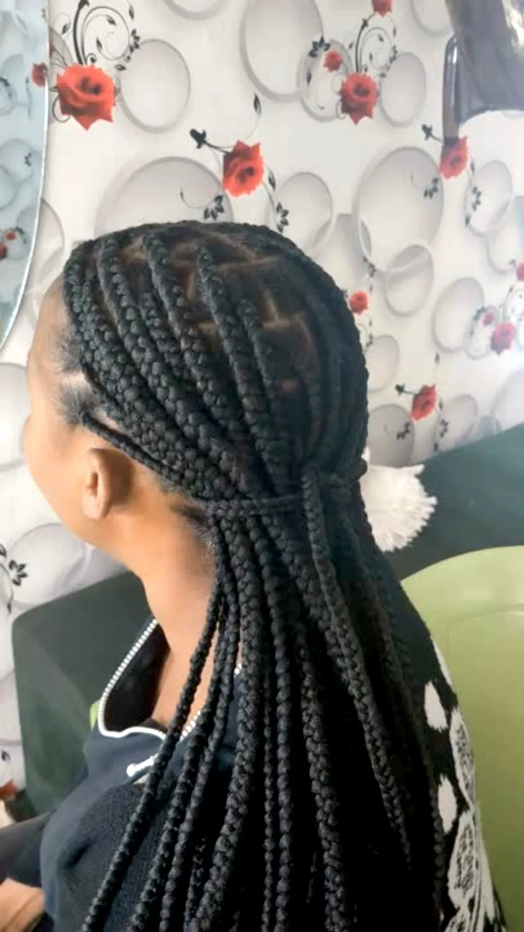 Knotless Braids at Jackline's Hairdressing Salon in Arusha example 1