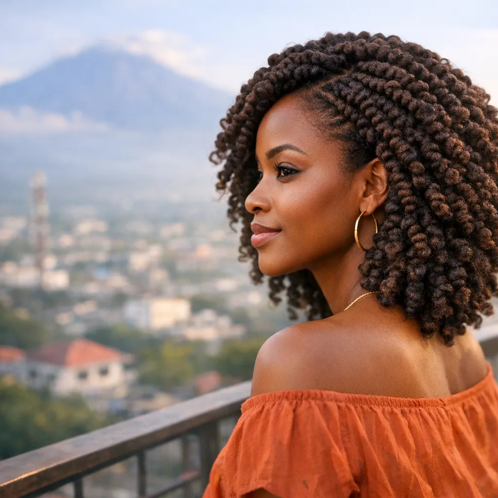 Crochet Braids at Jackline's Hairdressing Salon in Arusha example 1
